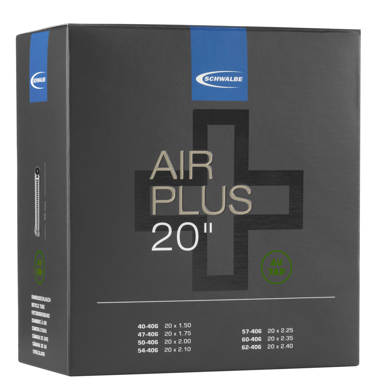 Schwalbe Air Plus Schlauch 20" No.7AP (SV7AP, AV7AP)