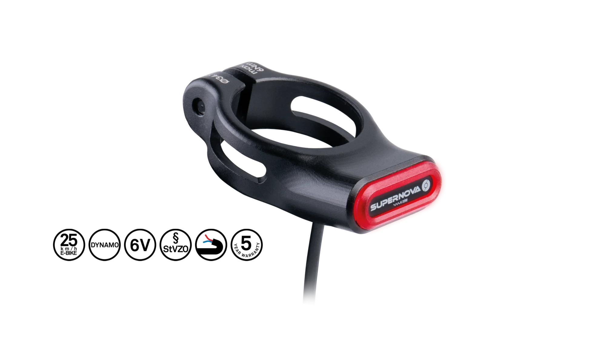Supernova TL3 Mini Seatpost Clamp 6V Rücklicht