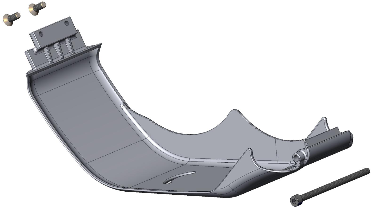 Bergstrom ATV Motor Cover LB, mit Hardware